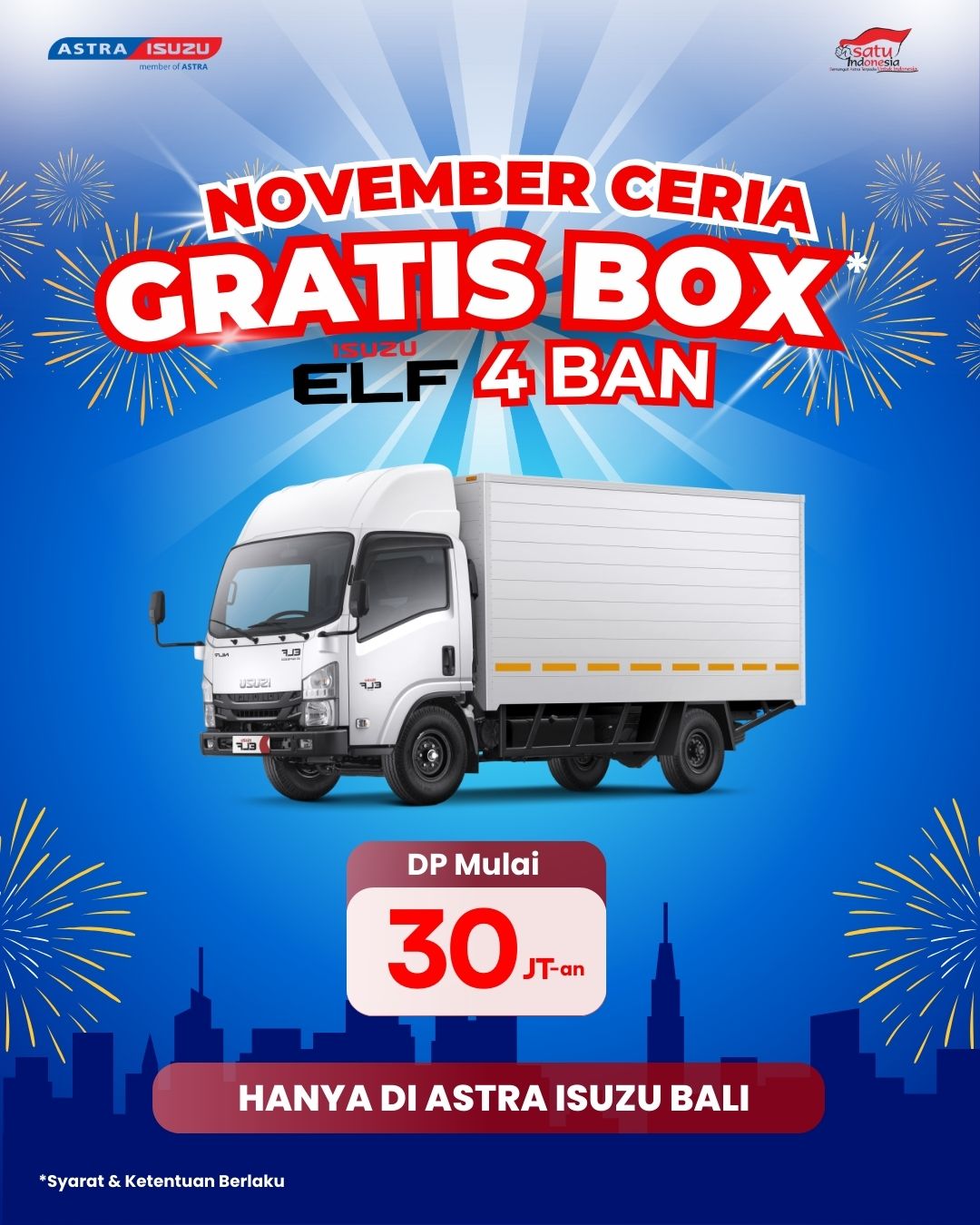 Promo Isuzu Elf Box 4 Ban
