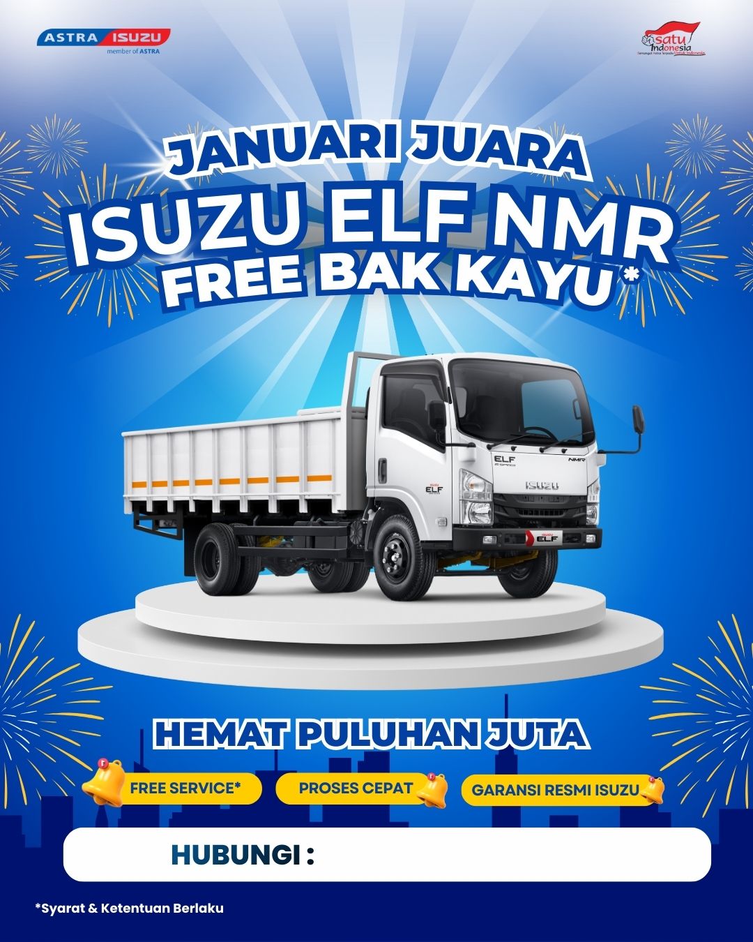 Promo Isuzu NMR Bak Kayu